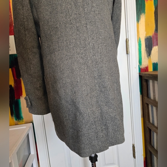 Banana Republic Gray Wool Blend Zip Up Collar Jacket Medium - Picture 5 of 12